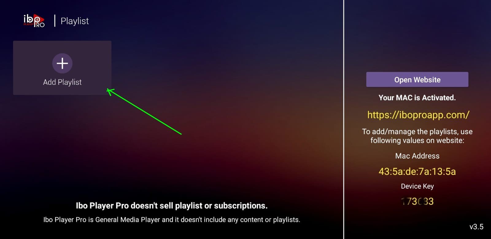 Add Playlist in Tubioffers.com app