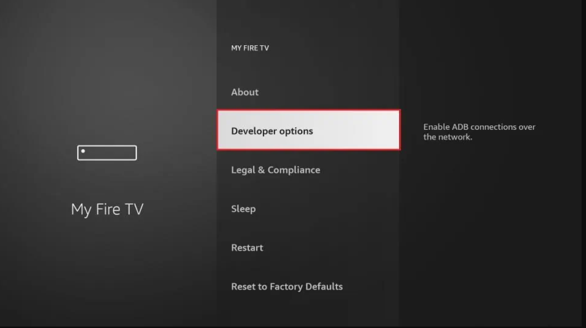 Developer Options on Tubioffers.com FireStick